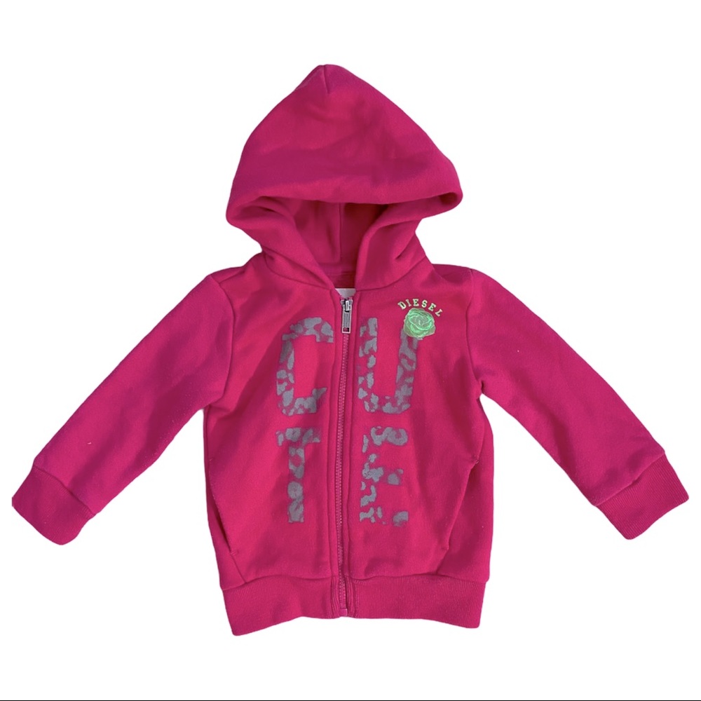🌟3/$15🌟 Diesel baby girls zip hoodie 12m